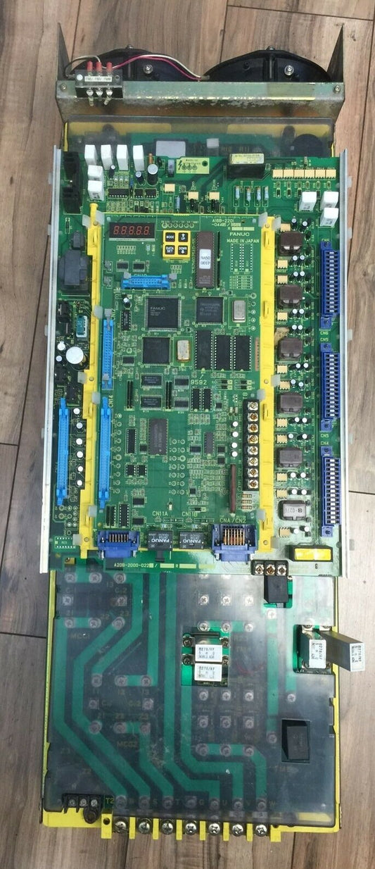 FANUC A06B-6064-C322 SPINDLE SERVO DRIVE A20B-2000-022 A16B-2201-0440/05B A20B-