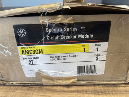 GE AMC3GM SPECTRA SERIES CIRCUIT BREAKER MODULE MODEL 1 3POLES 600AMP 600V