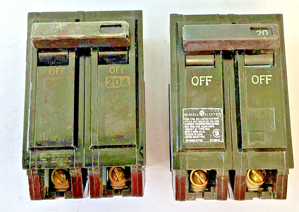 GE THQL2120 CIRCUIT BREAKER 20A TYPE THQL 120/240VAC ***LOTOF2***