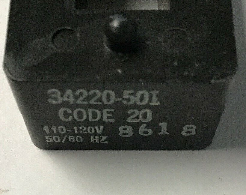 COOPER/ ARROW HART 34220-501 INDUSTRIAL CONTROL CODE 20 COIL 110-120VAC 50/60HZ