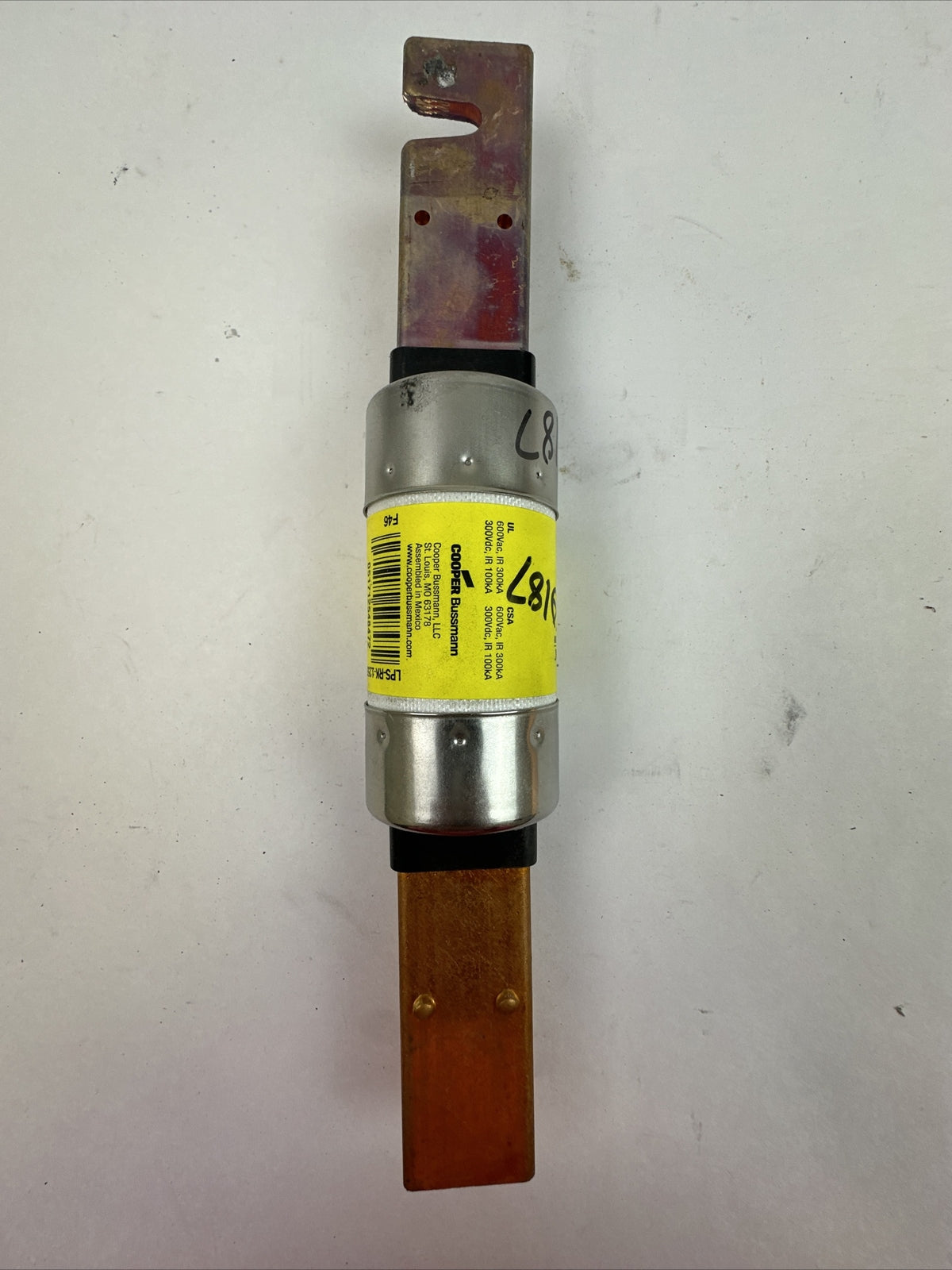BUSSMANN LPS-RK-125SP 600VAC 300VDC 125A LOW-PEAK FUSE (LOT OF 2)