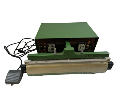 INDUSTRIAL IMPULSE FOOT HEAT SEALER 18' 110V ANV TWIN TIMER