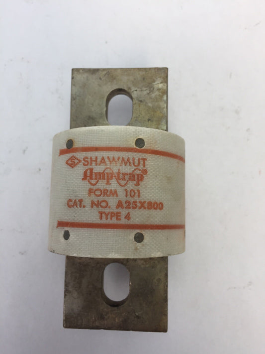 GOULD SHAWMUT AMPTRAP A25X800 FUSE 800AMP 250 VOLTS TYPE 4
