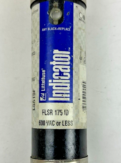 LITTELFUSE FLSR 175 ID 175A 600VAC/300V RK5 TIME DELAY INDICATOR FUSE