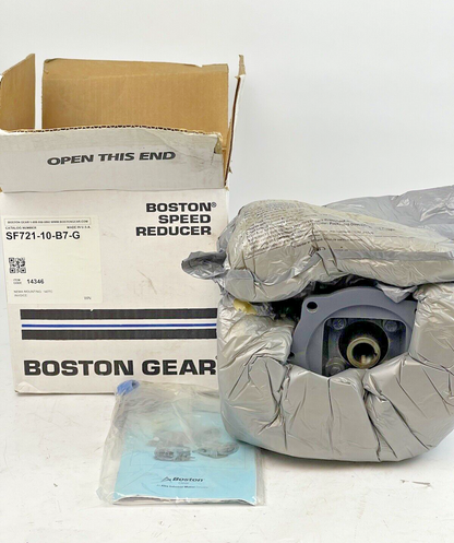 BOSTON GEAR - SF721-10-B7-G - WORM GEAR SPEED REDUCER- 700 SERIES - 14346 - 10:1