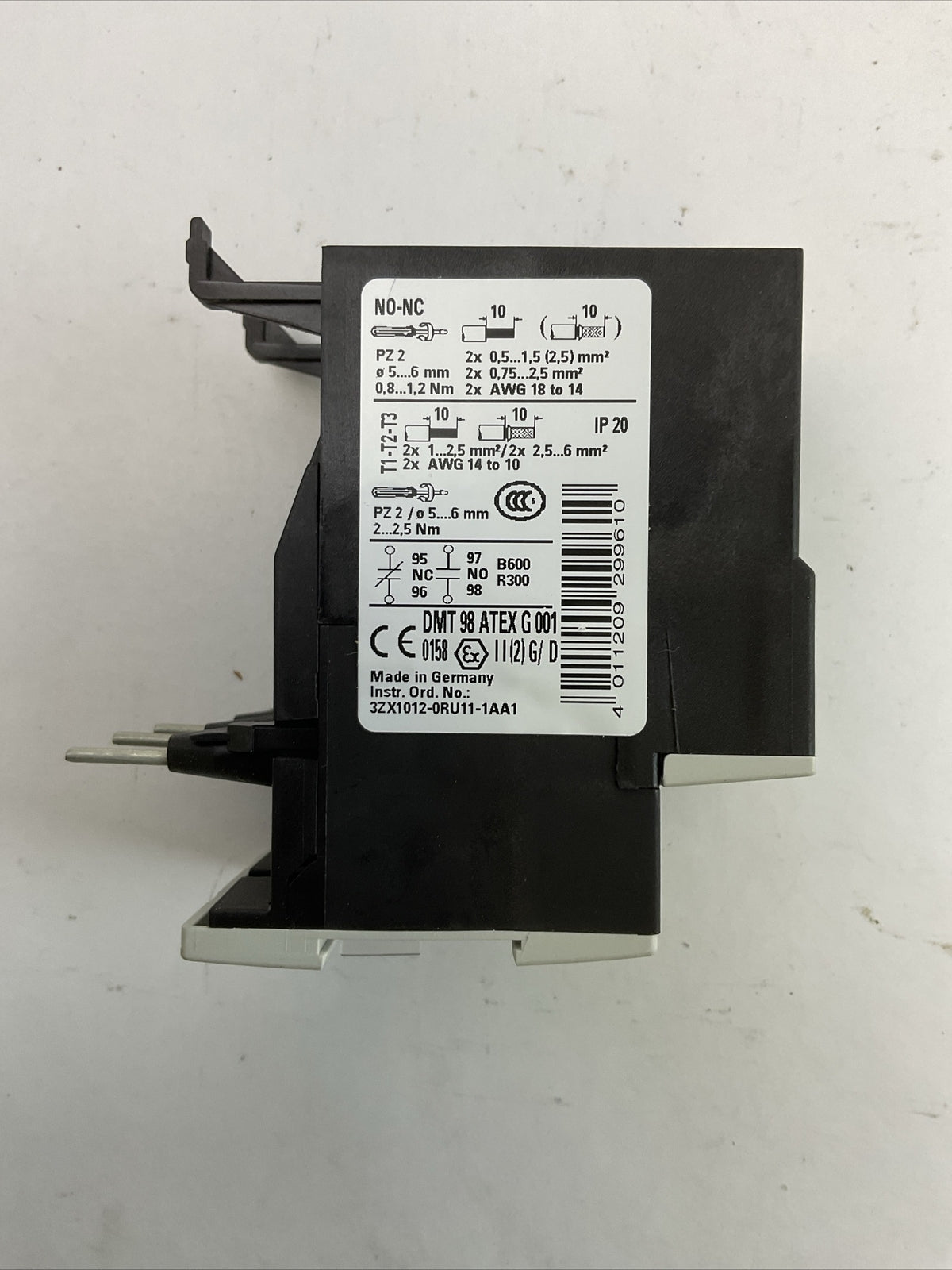 SIEMENS 3RU1126-4CB0 OVERLOAD RELAY 600VAC 60A