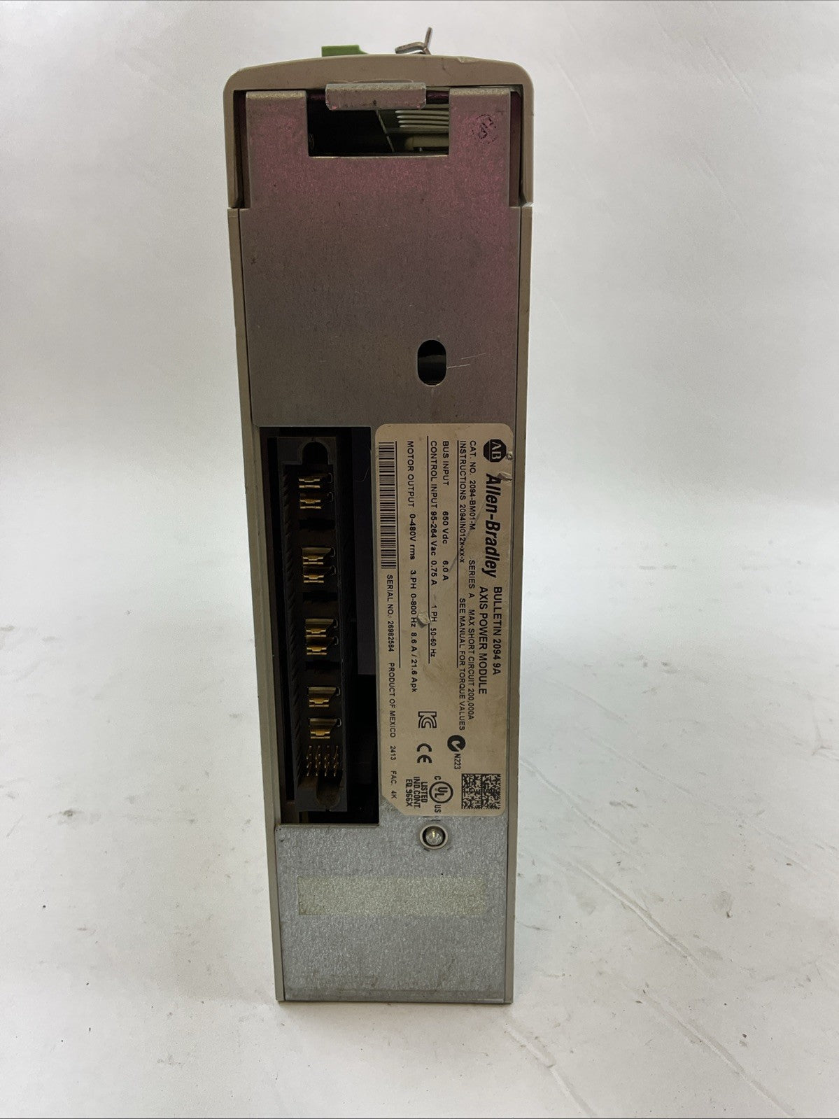 ALLEN BRADLEY 2094-BM01-M AXIS POWER 2094-SE02F-M00-S0 SAFE OFF FW VER V1.035