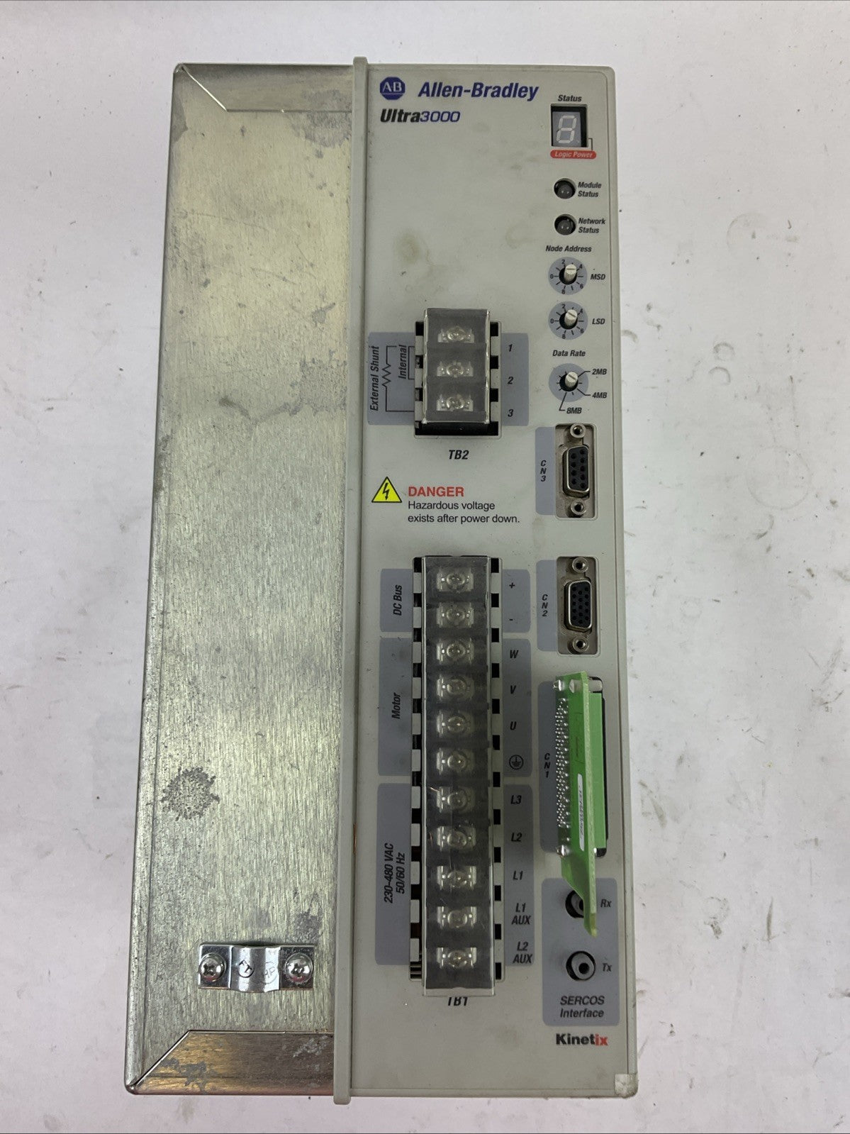 ALLEN BRADLEY 2098-DSD-HV100-SE SER B FIRMWARE REV V1.53 SERVO DRIVE 230/460VAC
