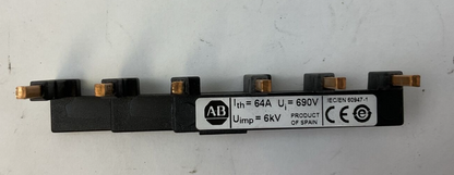ALLEN BRADLEY 140M-C-W452N SER A COMPACT BUSBAR 600VAC 64A
