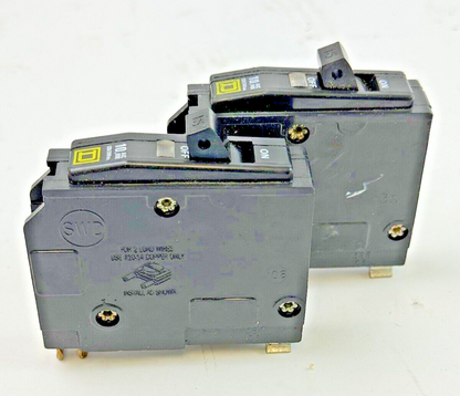 SQUARE D *LOT OF 2* - QO115 - STAB-LOK CIRCUIT BREAKERS - 1 POLE/240VAC/15A -NEW