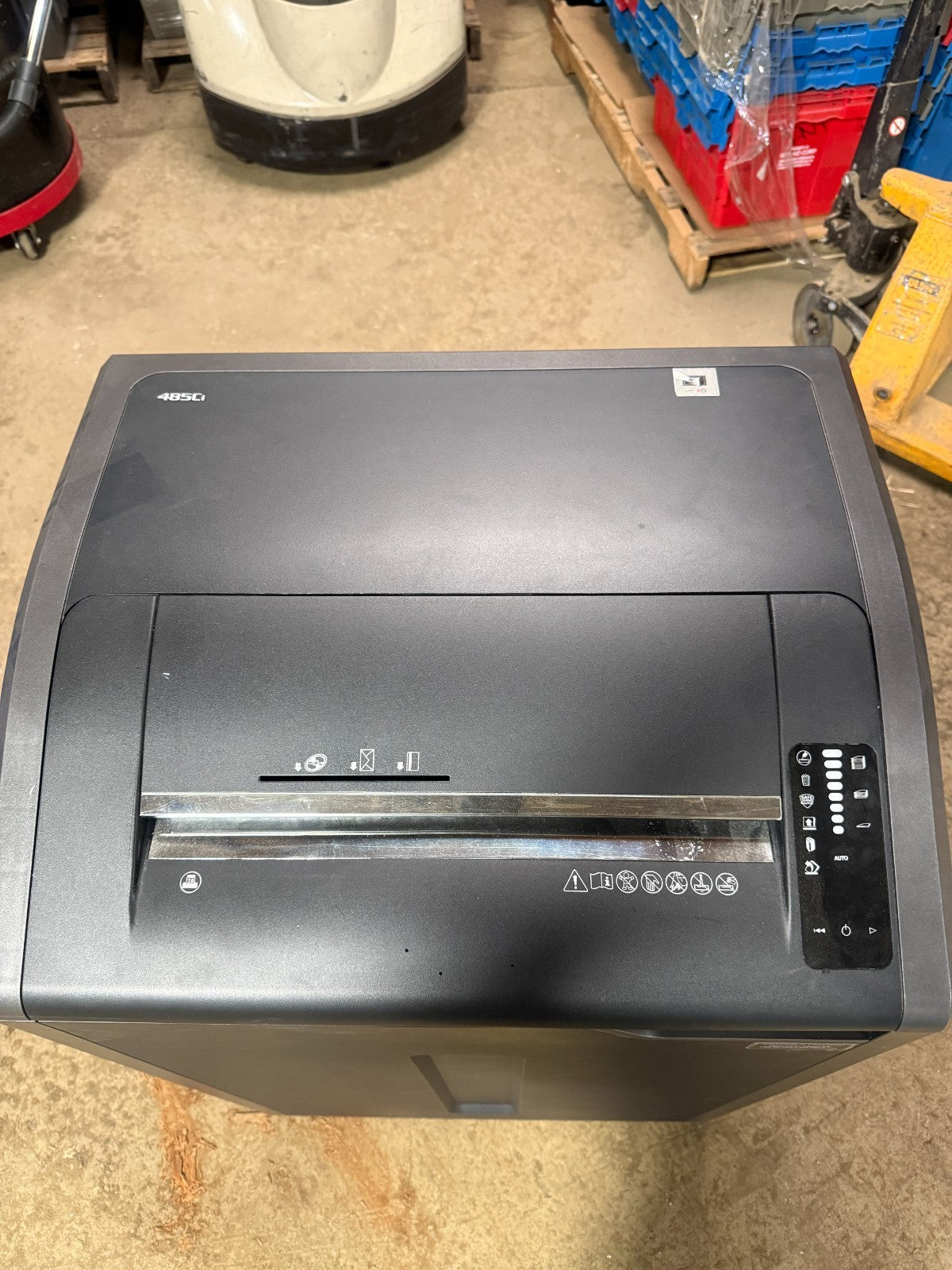 FELLOWES NEMKO CRC38485 485Ci INDUSTRIAL PAPER SHREDDER 120V 12A 60HZ