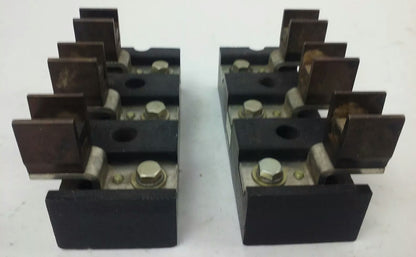 ALLEN BRADLEY 1491-N423 FUSE BLOCK,200AMP, 250 OR 600V, 3P,W/ X-123968, 1491N423