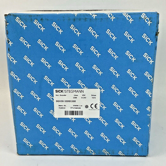 SICK STEGMANN DGV30-5SD01500 ENCODER /-24V DRIVER 7272 LINE 1500
