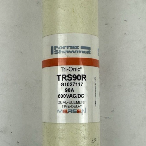 FERRAZ SHAWMUT TRI-ONIC TRS90R DUAL-ELEMENT TIME-DELAY FUSE 600VAC/DC 90A