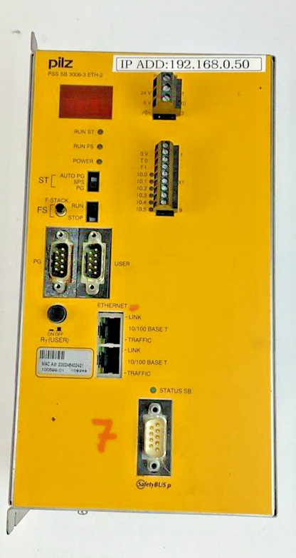 PILZ PSS SB 3006-3 ETH-2 SAFETY CONTROLLER 24VDC