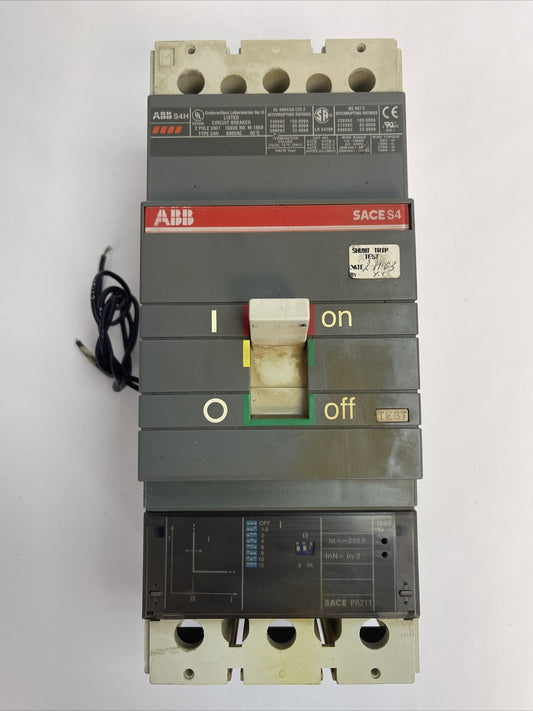 ABB SACES4 CIRCUIT BREAKER 250AMP 2POLE 600VAC