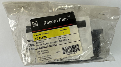 GE FCALK15 RECORD PLUS LUG KIT FOR FE FRAME #10 AWG-3/0 AWG Al AWG 1/0 AWG Cu