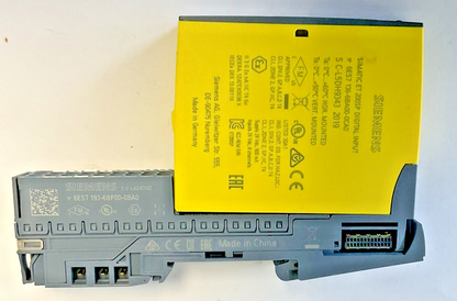 SIEMENS 6ES7 136-6BA00-0CA0 DIGITAL INPUT MODULE W/6ES7 193-6BP00-0BA0 BASE