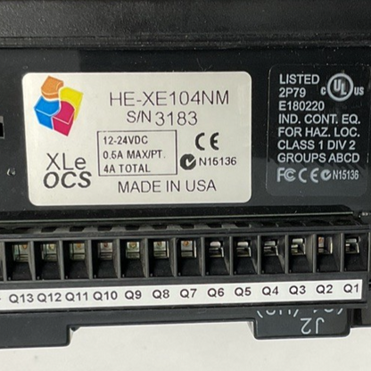 HORNER HE-XE104NM CONTROLLER 24VDC 4A