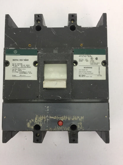 GE TJD432400 INDUSTRIAL CIRCUIT BREAKER 400AMP 240VAC 250VDC 3 POLE 240V 22kA