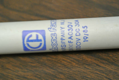 CARBONE FERRAZ D100FA030V / J-86281 FUSE / 30A / 1000VDC / NEW SURPLUS
