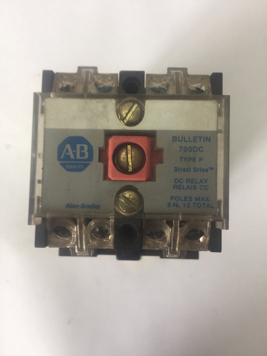 ALLEN BRADLEY 700DC-P400Z24 DC RELAY SER D 600V PD714 COIL 24VDC BULLETIN 700DC