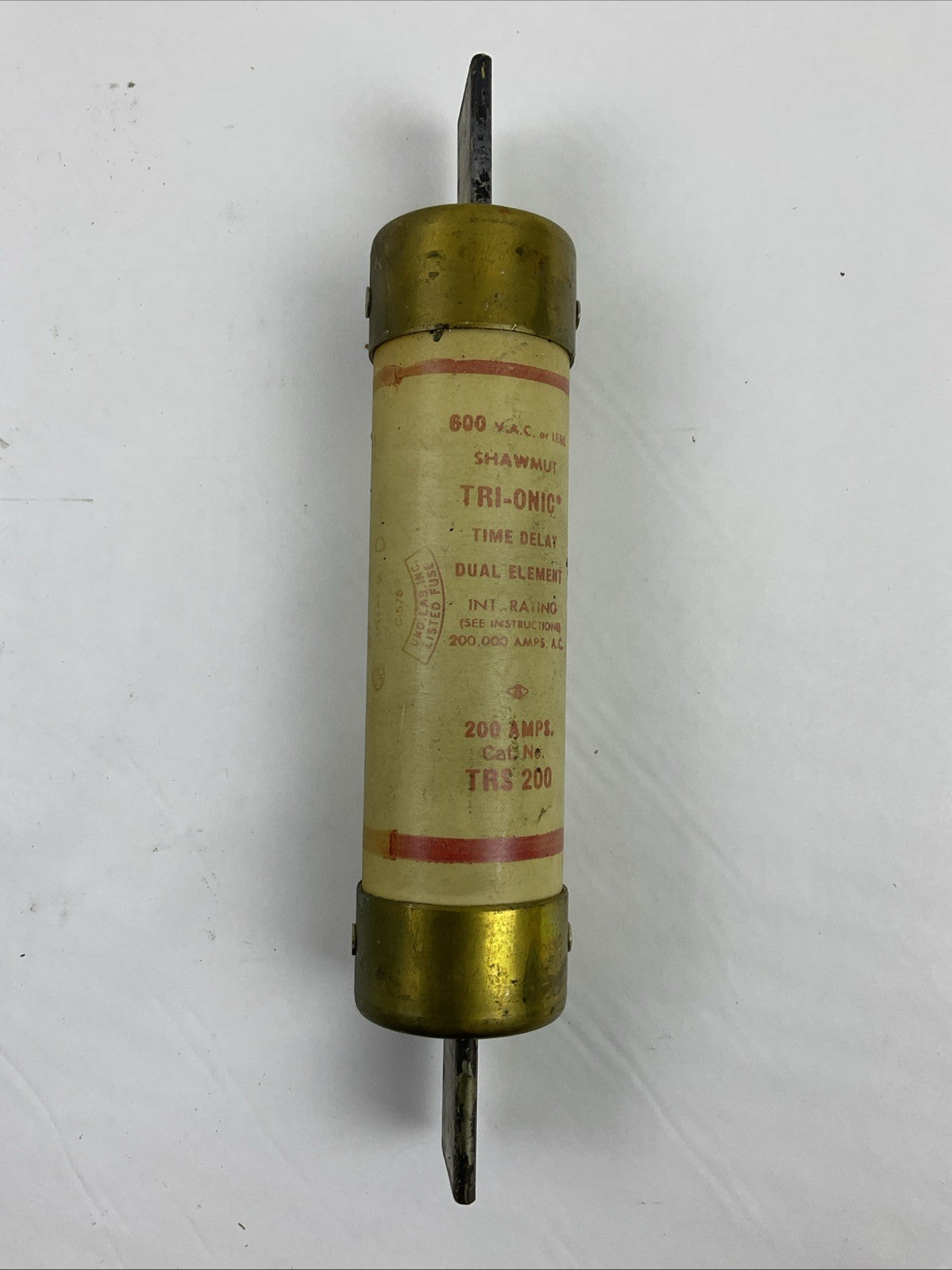 SHAWMUT TRS200 TRI-ONIC TIME DELAY DUAL ELEMENT 600VAC 200AMP FUSE (LOT OF 3)