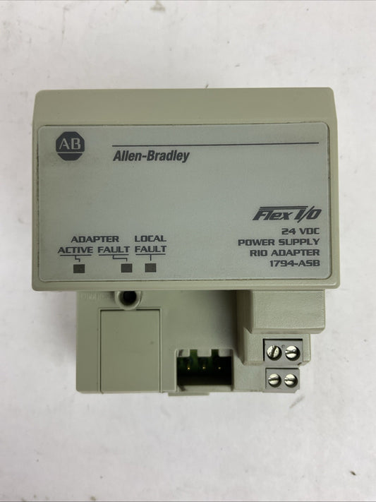 ALLEN BRADLEY 1794-ASB SER D REV A01 F/W REV A FLEX I/O 24VDC POWER SUPPLY RIO
