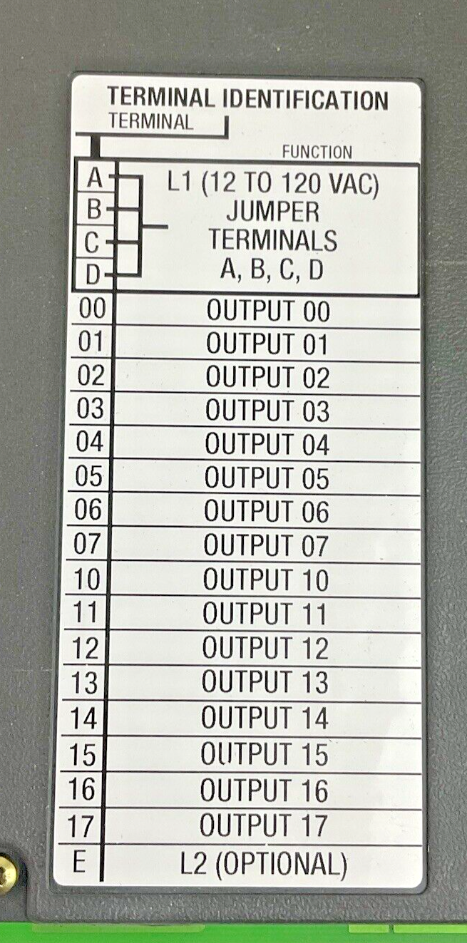 1771-OAD/C OUTPUT MODULE REV.F01 SER.C