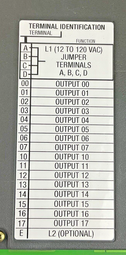 1771-OAD/C OUTPUT MODULE REV.F01 SER.C