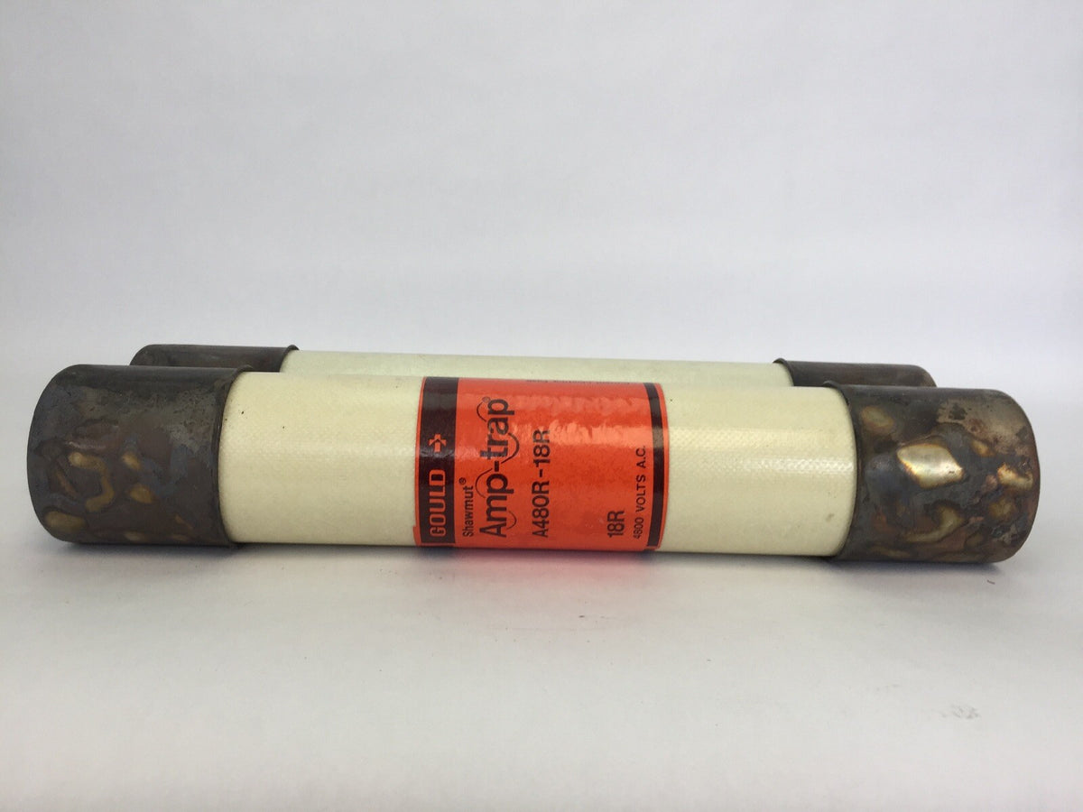 GOULD SHAWMUT AMP-TRAP A480R-18R CURRENT LIMITING FUSE 4800VAC