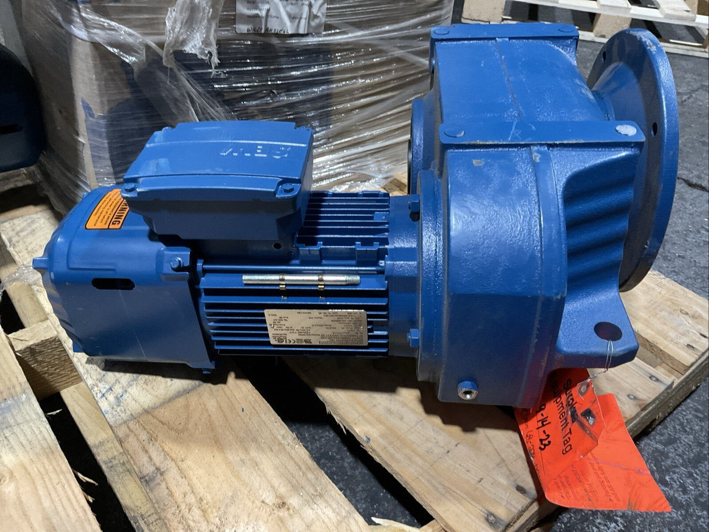 SEW-EURODRIVE FAF77 DRN80M4/BE1HR GEAR MOTOR HZ 60 rpm 1751/7.8 V230/460 Y/YY