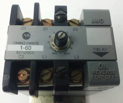 ALLEN BRADLEY 852S-NSC SER.G SOLID STATE TIMER, 01-60 SECONDS TIME DELAY RANGE
