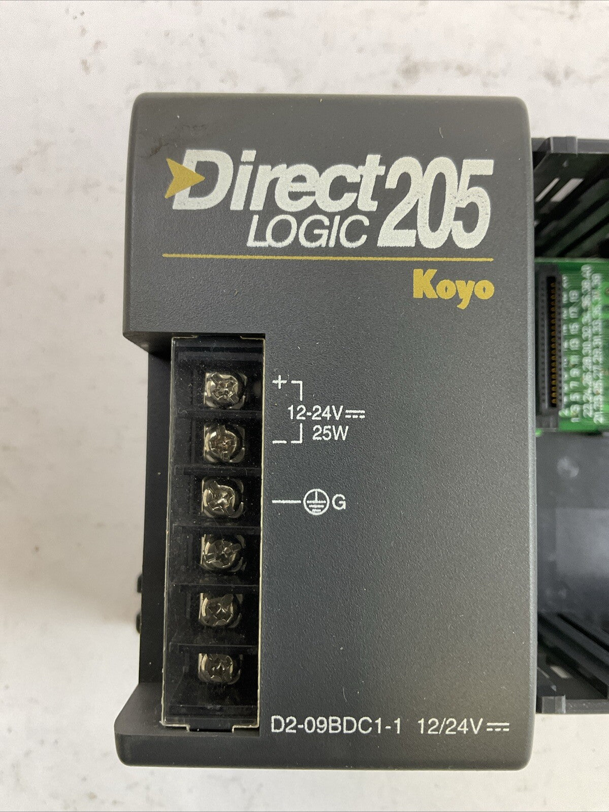 AUTOMATION DIRECT D2-09BDC1-1 POWER SUPPLY 9-SLOT RACK 12/24VDC KOYO DIRECT 205