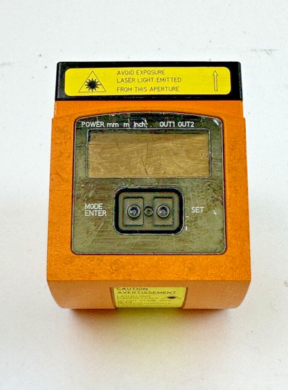 IFM - 01D100 - 01DLF3KG - LASER DISTANCE SENSOR - RANGE: 0.2-10 M, 30VDC, 4 PIN