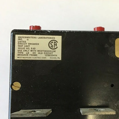 WESTINGHOUSE HLB3300T TRIP UNIT 300A