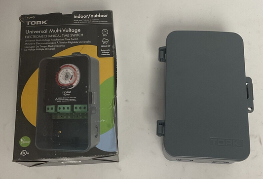 TORK TU40 INDOOR/OUTDOOR UNIVERSAL MULTI-VOLTAGE ELECTROMECHANICAL TIME SWITCH