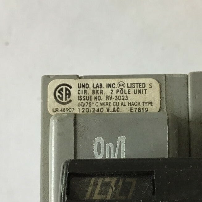 CHALLENGER TYPE VC2100 CIRCUIT BREAKER 120/240VAC HACR