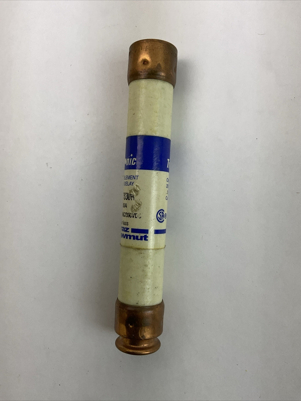 FERRAZ SHAWMUT TRS30R TRI-ONIC DUAL ELEMENT FUSE 30AMP 600VAC 300VDC (LOT OF 3)