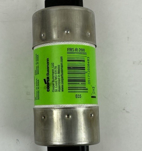COOPER BUSSMANN FRS-R-200 FUSETRON CLASS RK5 TIME-DELAY FUSE 200A 600V