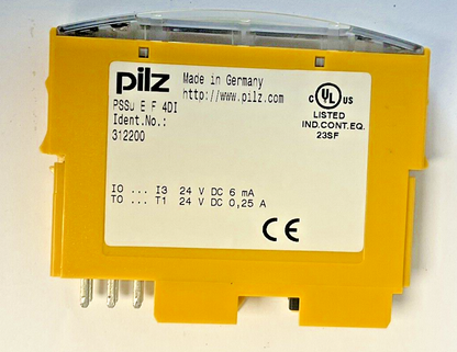 PILZ PSSU E F 4DI SAFTEY CONTROL INPUT MODULE