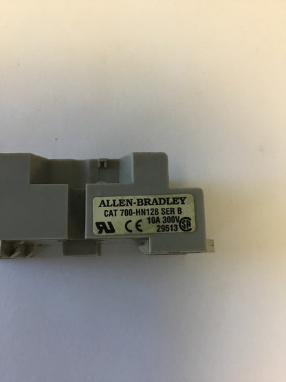 ALLEN BRADLEY 700-HN128 RELAY BASE 14 PIN SOCKET 300 VAC (MAY BE MISSING SCREWS)
