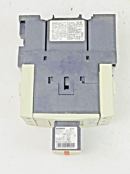 SIEMENS - 3RT1045-1BB44-3MA0 - CONTACTOR & 3RH1921-1HA22-3AA1 & 3RT1926-1BB00