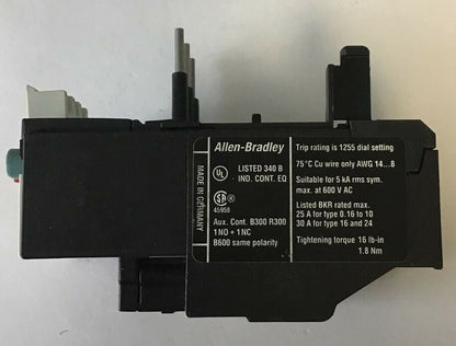 ALLEN BRADLEY 193-TAB10 OVERLOAD RELAY SER.B 690V ****LOT OF 3*****
