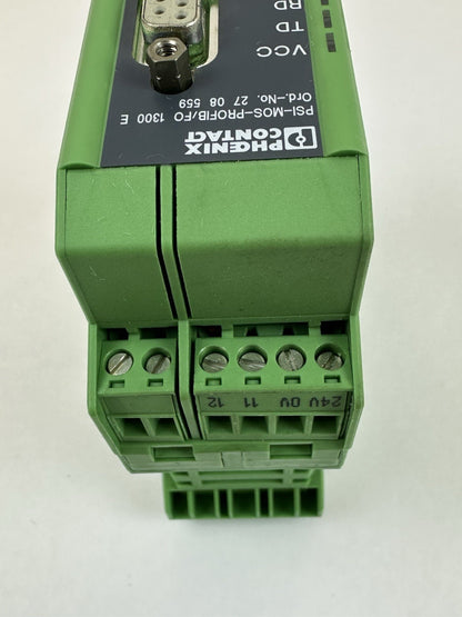 PHOENIX CONTACT PSI-MOS-PROFIB/FO1300-E 2708559 FIBER OPTIC CONVERTER 24VDC