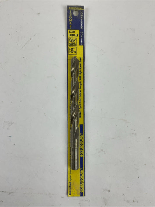 EAZYPOWER 87221 COBALT 13/32" 10.3mm 135°sp ISOMAX DRILL BIT CONTRACTOR QUALITY