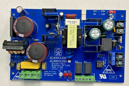 ALTRONIX AL400ULXB2 POWER SUPPLY/CHARGER BOARD 12VDC/4A 24VDC/3A