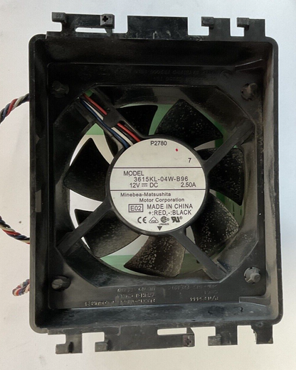 MINEBEA MATSUSHITA 3615KL-04W-B96 FAN W/SHROUD REV.A00 12VDC 2.50A