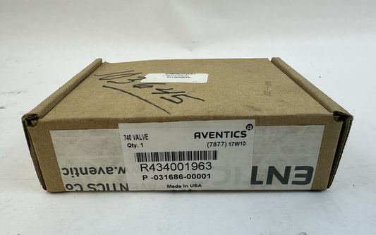 AVENTICS R434001963 SERIES 740 PNEUMATIC SOLENOID VALVE 120VAC 150 PSI AIR VALVE