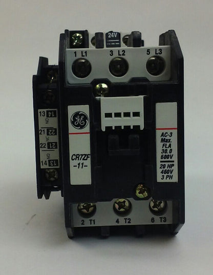 GENERAL ELECTRIC CR7ZFL Magnetic Contactor, 24V coil, 600VAC, 45A (NEW SURPLUS)